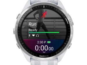 Garmin Forerunner 965 GPS Laufuhr - steinweiß/titan