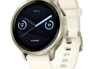 Garmin Venu 4 GPS Smartwatch - 41mm - Beige/Lunargold