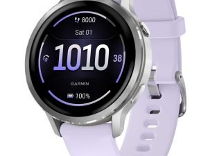 Garmin Venu 4 GPS Smartwatch - 41mm - Grau/Silber/Lavendelblau