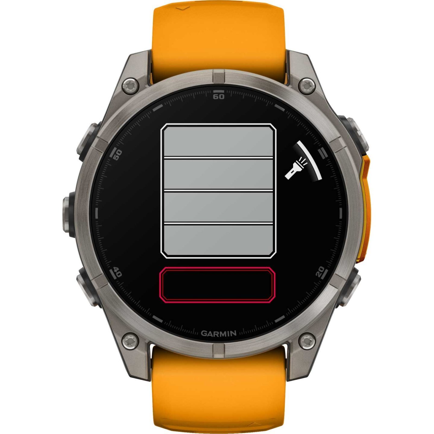 Garmin fenix 8 AMOLED Sapphire GPS Smartwatch - 47mm - Graphit/Spark Orange Titan – Bild 6